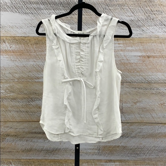 McGuire Denim Tops - Dylan top. Linen w ruffles by Mcguire denim